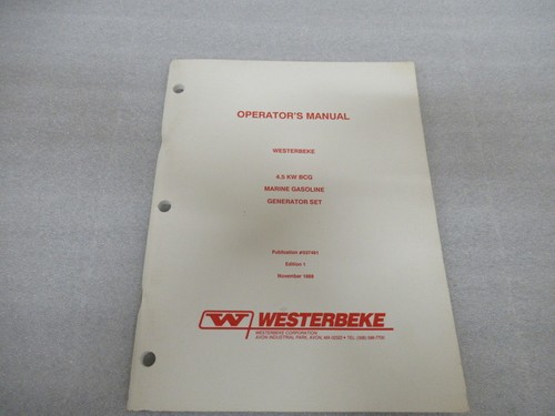 1989 westerbeke generator set - 1989,