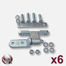6 x Tailgate Hinge Set With Gudgeon For Sprinter Tipper Dropside Truck Trailers