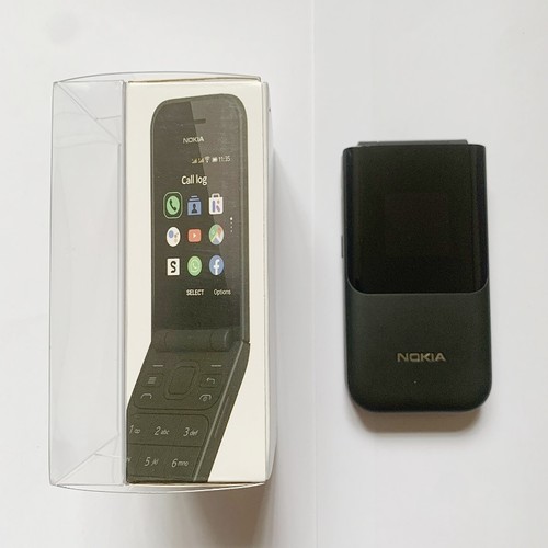Black colour nokia 2720 flip - black,