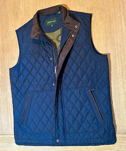 Orvis men quilted vest - vest, full