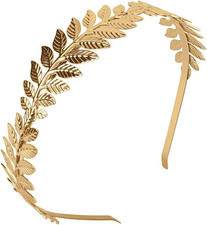 XCOZU Gold Leaf Crown Tiara