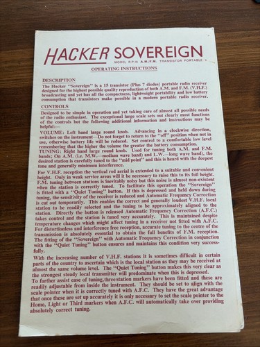 Hacker rp18 sovereign - rp18, radio