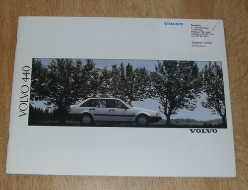 Volvo 440 brochure 1990 1 - volvo,