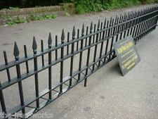 MALMESBURY WROUGHT IRON METAL FENCING RAILING PANELS 6FT X 2FT HEAVY WEIGHT
