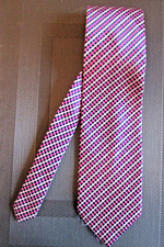 THOMAS NASH MENS TIE purples /pinks stripes