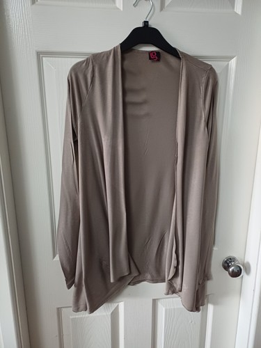 Taupe waterfall cardigan - waterfall,