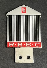ROLLS ROYCE ENTHUSIAST CLUB RREC VINTAGE MEMBERS ENAMEL RADIATOR BADGE EMBLEM