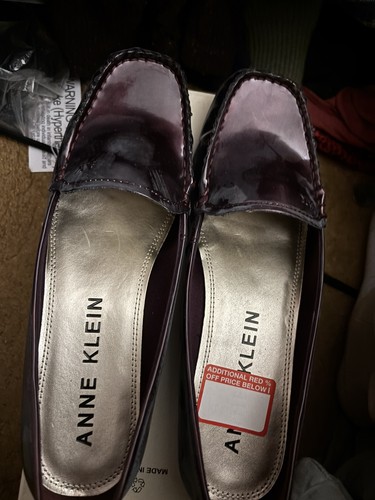 Anne klein patent - anne, leather