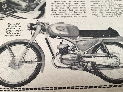 Itom 50cc motorcycle article - itom,
