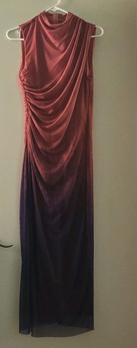 Zara women maxi dress l - zara,
