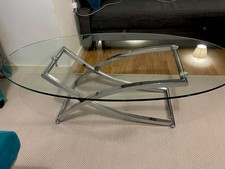  Italian style Glass & Chrome