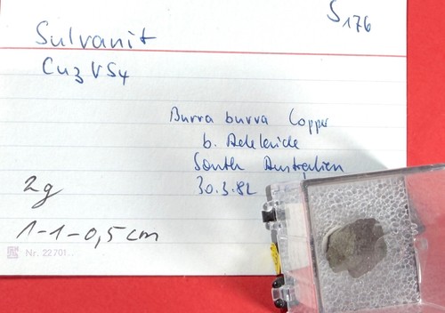 Sulvanite burra mine - sulvanite,,
