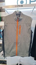 Footjoy Men's Gillet Size S Grey Full Zip Sleeveless-EXCELLENT CONDITION!
