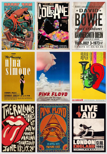 Metal music signs - metal,