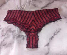 Red Black Striped Tanga Briefs