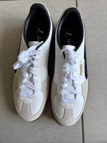 Puma palermo white - white/black, uk8.5