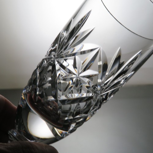 Pair hand cut lead crystal - hand,