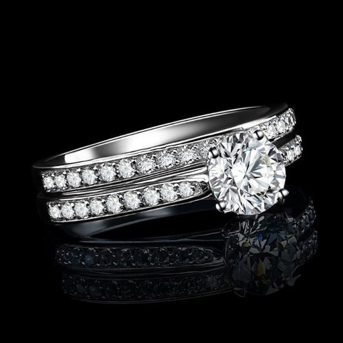 Women white gold plated - white,
