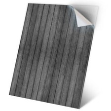 1 x Vinyl Sticker A2 - BW - Wooden Wood Effect #35570