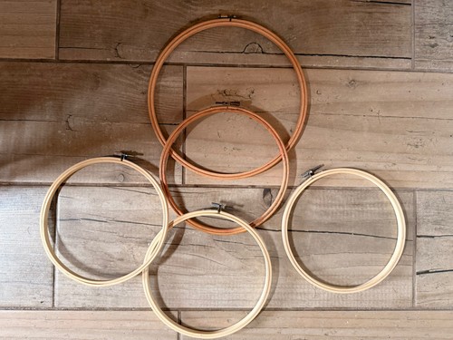 Wooden embroidery hoops - wooden,