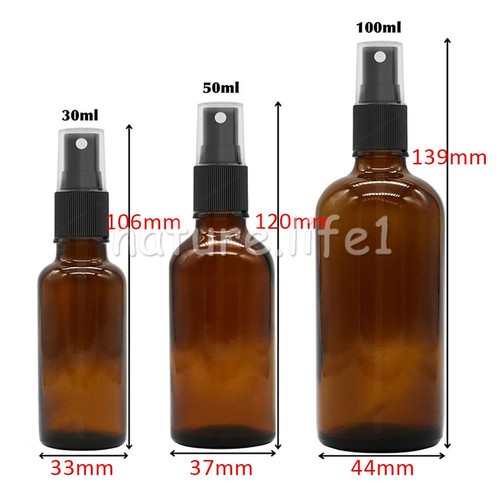10pcs amber glass spray - amber, bottle