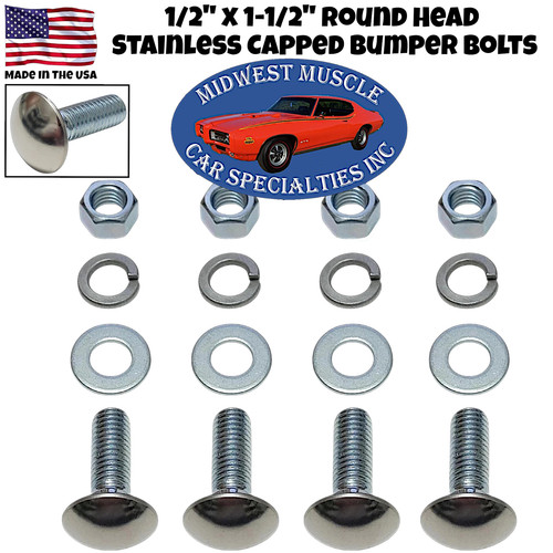 Ford 2 thread round - ford, 1/2"x1-1/2"