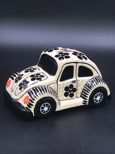 Bug vintage ceramic bank - vintage,
