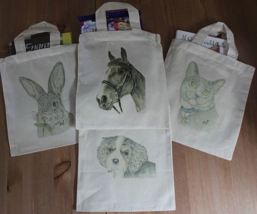 Canvas gift bags different art - gift,