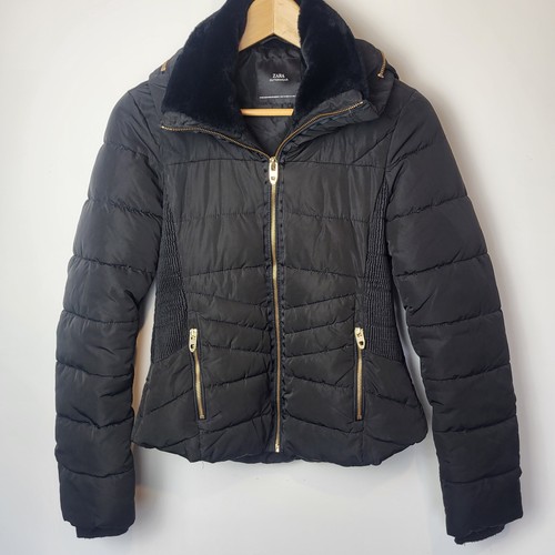 Zara black puffer - zara,