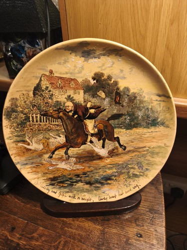 Signed mintons plate antique - mintons,