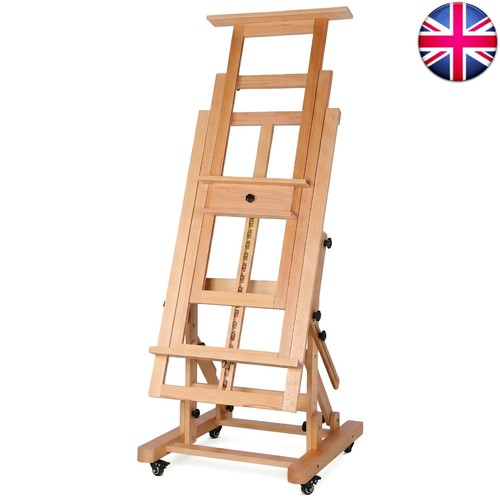 Movable large painting easel - movable,