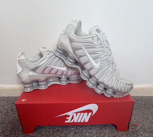 Nike shox white silver - shox, tl
