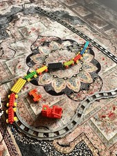 Duplo Train with Tracks Lego Figure Vehicle Vintage work with battery 