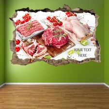 Butcher Shop Wall Art Stickers