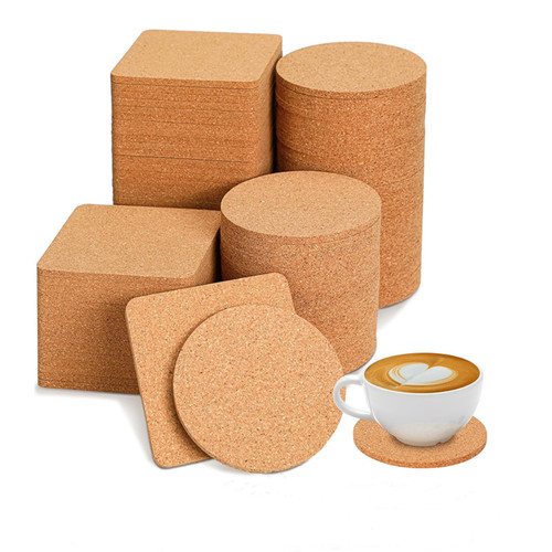 Wooden water cup mat cork - wooden,