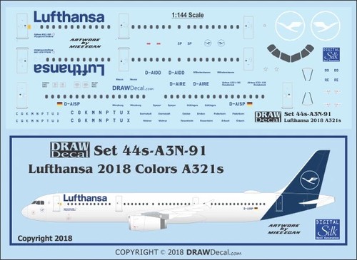 Draw decal 144 lufthansa - draw,