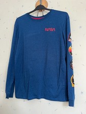 NASA official long sleeve top, arm and back print - Unisex adult Large