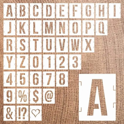 5inch letter stencils - letter,