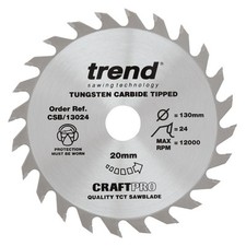 Trend Wood Circular Saw, Plunge Saw, Table Saw - 130-140mm Dia. FULL RANGE
