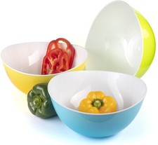 Salad Bowls Set of 4 Plastic