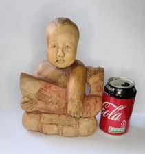 8.5"CHINESE HAND CARVED WOODEN