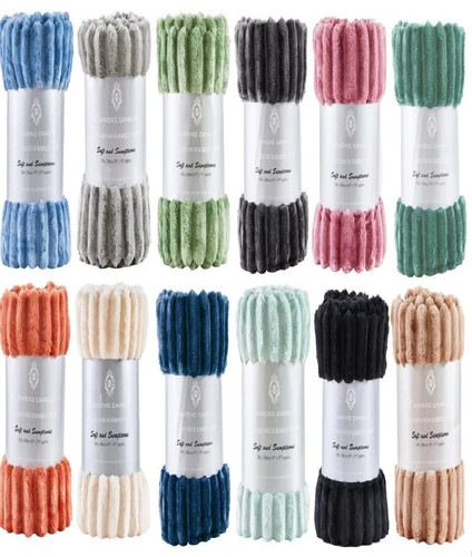 Chunky ribbed throw blanket - chunky,