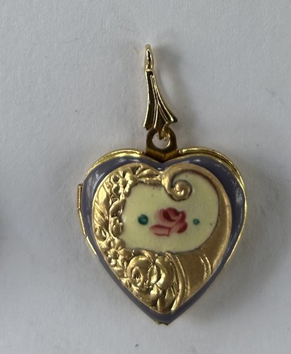 Vintage enamel heart - vintage,