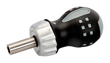 Bahco Stubby Micro Ratchet 1/4" Hex Screwdriver With Magnetic Bit Holder,808050S