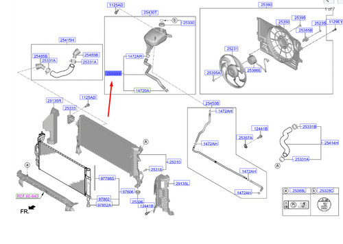 Kia ceed mk3 water hose - ceed,