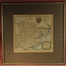 ANTIQUE GENUINE c1765 MAP