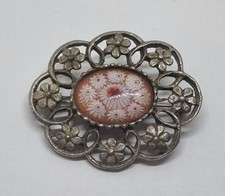 Vintage Silver Tone Glass
