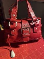 Tula Red Leather Shoulder Bag
