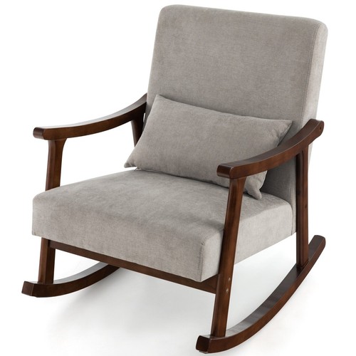 Wooden rocking accent chair - wooden,