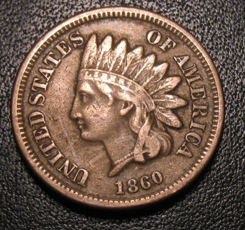 Old coins 1860 indian head - coins,